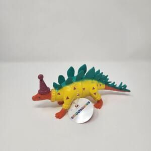 Party Hat Birthday Dinosaur Orange/Yellow Stegosaurus